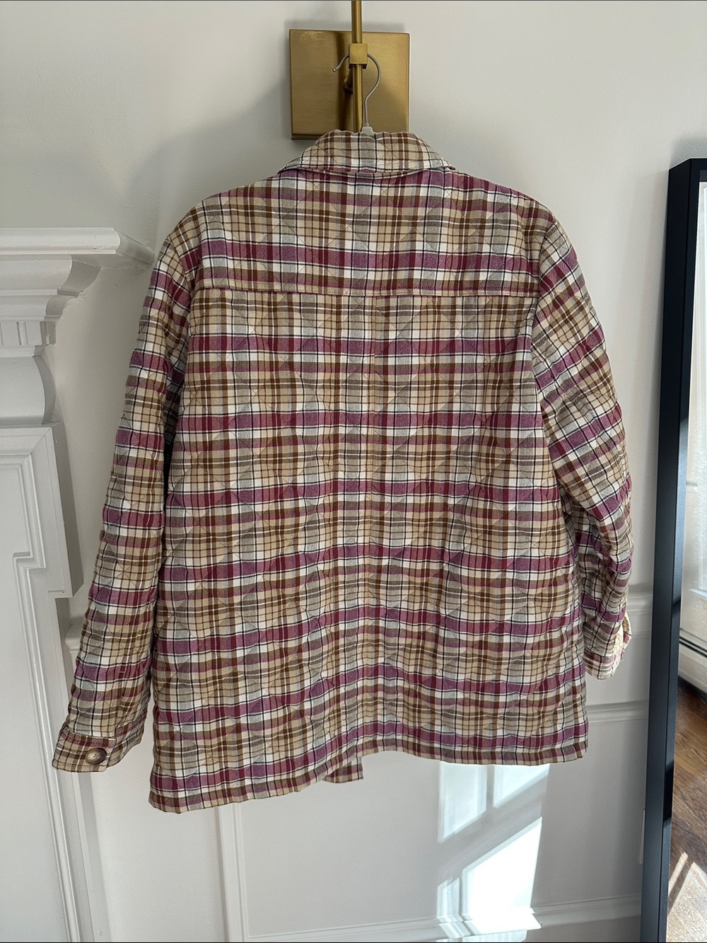 Sezane Will Jacket - Violet Check - Picture 7 of 9